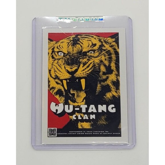 GAS Wu-Tang Clan N.Y. State of Mind 2022 Tour Raleigh NC Poster Trading Card - Picture 2 of 3